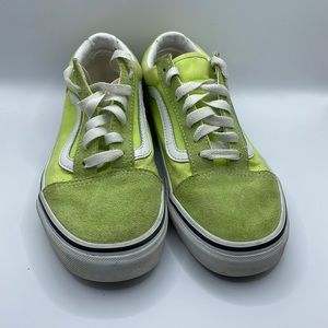 Vans Old Skool Muted Lime Green Color size mens 4.5 ladies 6